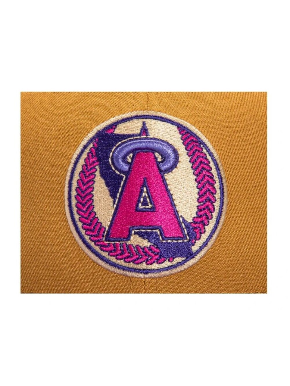 New Era Anaheim Angels Hot Valley 59FIFTY Fitted Hat 25 Year Patch Size 7 3/8 ne - Picture 4 of 5